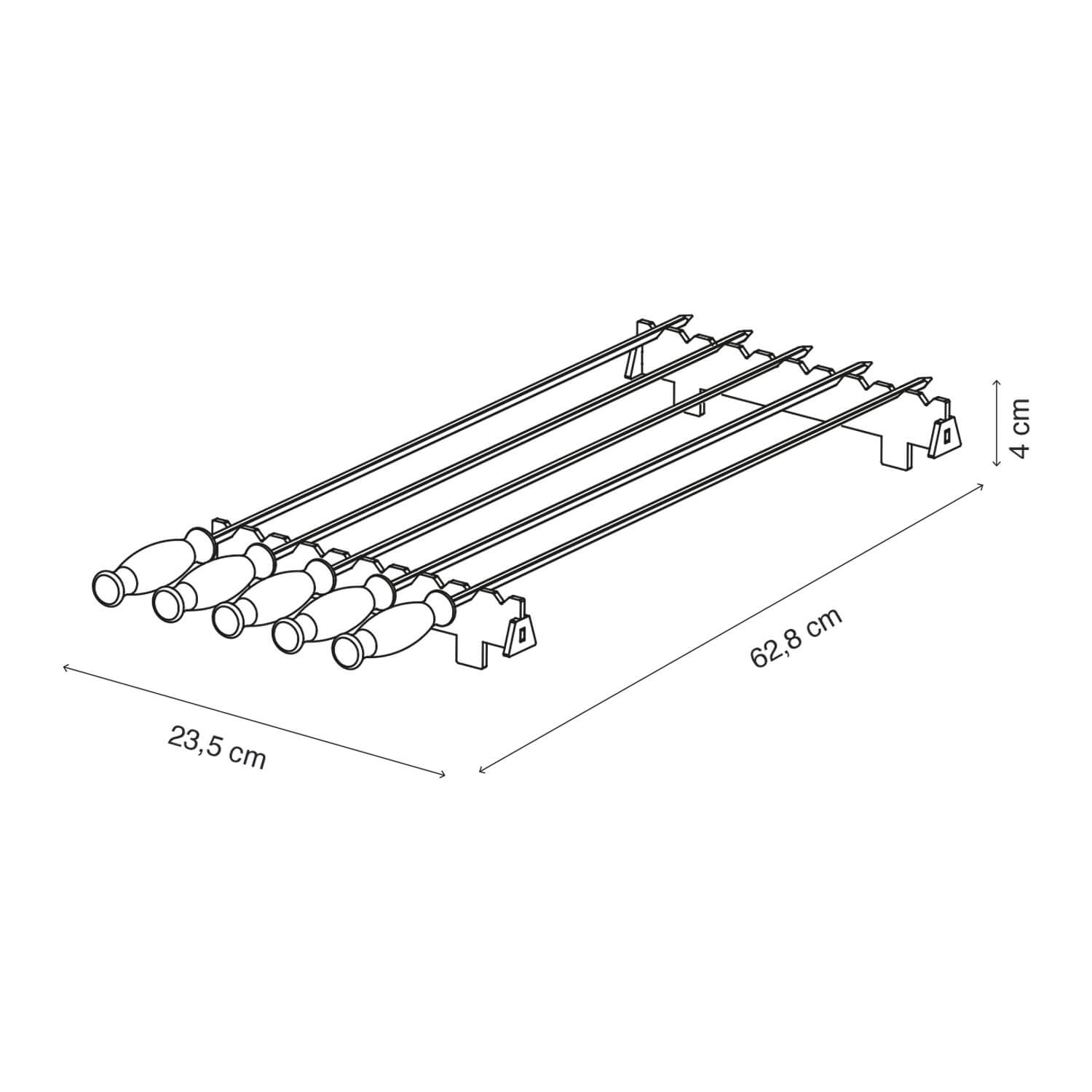Set Fierritos para parrilla Siete fuegos